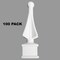 Fence Finials Four-Sided Spire Premium Polypropylene Fence Toppers USA Made - White